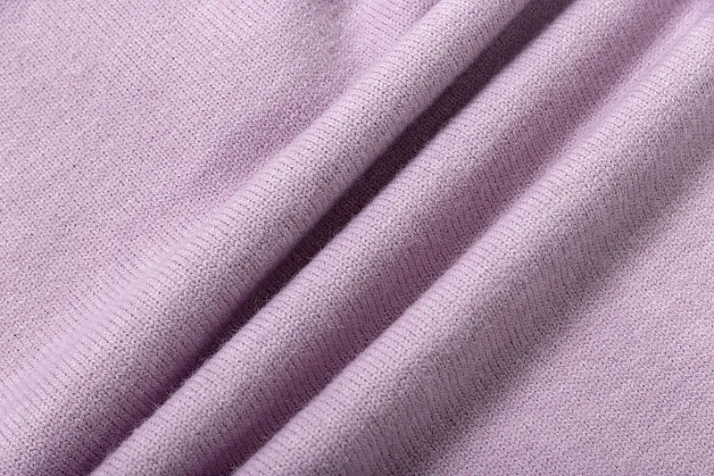 Ami Paris2025 early spring new product big love ADC jacquard wool patchwork reverse sleeve technology Ami De Coeur polo collar pullover sweater same style for men and women Oversize version Color: light gray lilac Size: S-XL