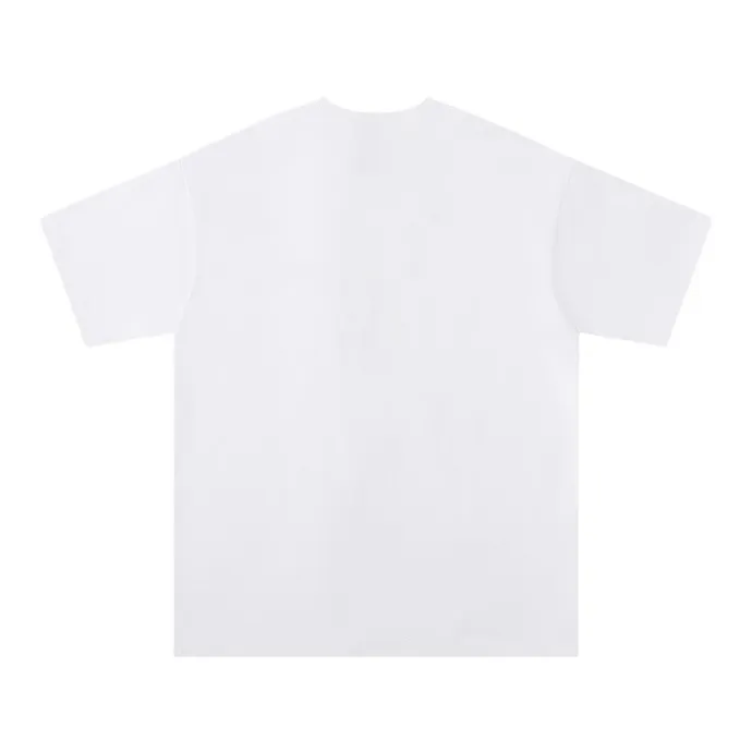 Style number: 726 P126 Fabric: 260g double yarn AMIRI 2025 spring and summer new logo round neck T-shirt high street men and women loose classic lettering silver short sleeves Color: black. White Size: S M L XL