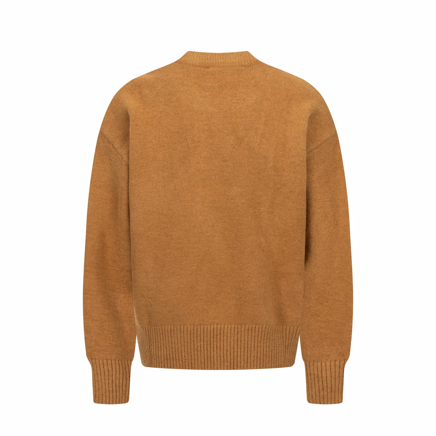 🅿️500 [Exclusive supply] Ami love jacquard crew neck sweater (brown) The original version was purchased for 2,442 and developed. The fabric is made of alpaca wool to maintain a stable shape. The stitching is even and firm, and the details are meticulously handled, reflecting the brand's strict control over quality. The overall design is simple and elegant, suitable for various occasions. Whether it is business or leisure, it can show an elegant and decent style. The overall wiring is straight and delicate, the fabric is comfortable and soft, and the color is consistent without color difference. It can be matched with the same style to create a fashionable look, and can be used in various occasions. Customized accessories, complete with three standards, the same style for men and women. Size:S-M-L-XL
