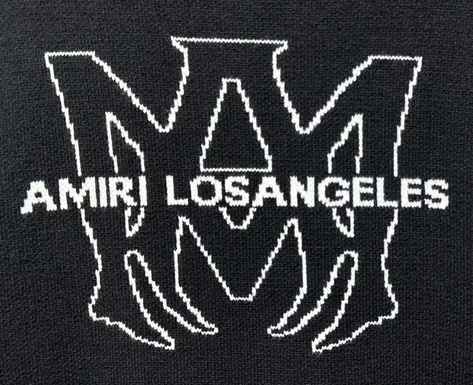P230 🎉AMIRI new autumn and winter sweater Amiri letter jacquard on the front, large back Ⓜ️Exclusive Logo jacquard Color: Green Black Royal Blue Size: S M L XL XXL