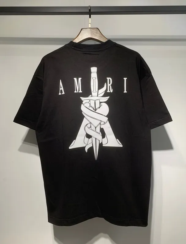 Model 667 P114 AMIRI real shot white black hanging shot S. M. L. XL