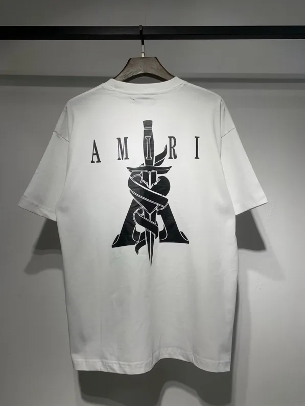 Model 667 P114 AMIRI real shot white black hanging shot S. M. L. XL