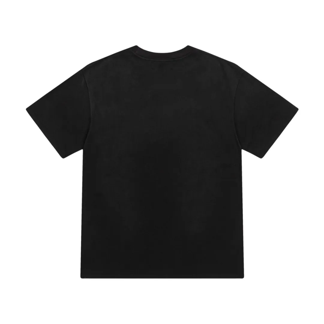 8028#P152amiri washed model with hot diamond printing logo, made of 300g weight fabric, color: black. Size: S M L XL