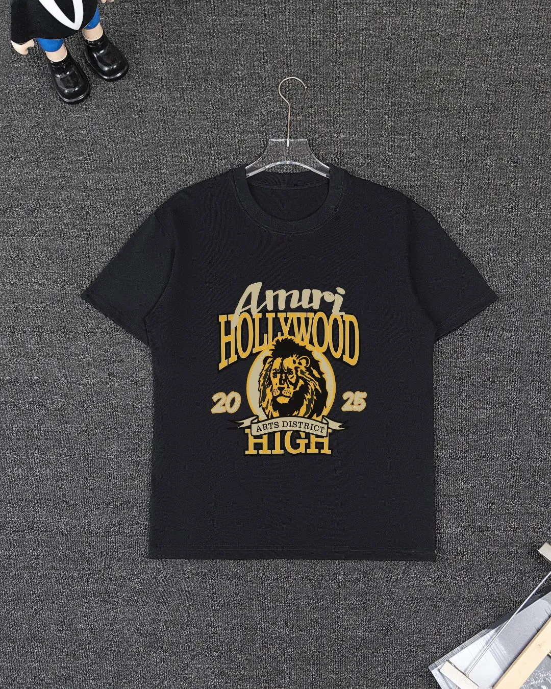 P280 AMIRI spring and summer short-sleeved suit, Xinjiang long-staple cotton short-sleeved + pure cotton terry shorts, a fusion of top elements, trendy men's fashion, unparalleled in terms of upper body comfort, it can be said to be a must-have set for summer. Size: S M L