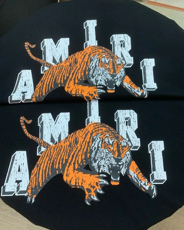694 model P120 AMIRI real shot black hanging S. M. L. XL