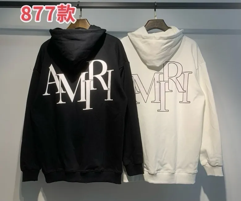 877 P230 AMIRI real shot, sweatshirt white, black hanging shot S. M. L. XL