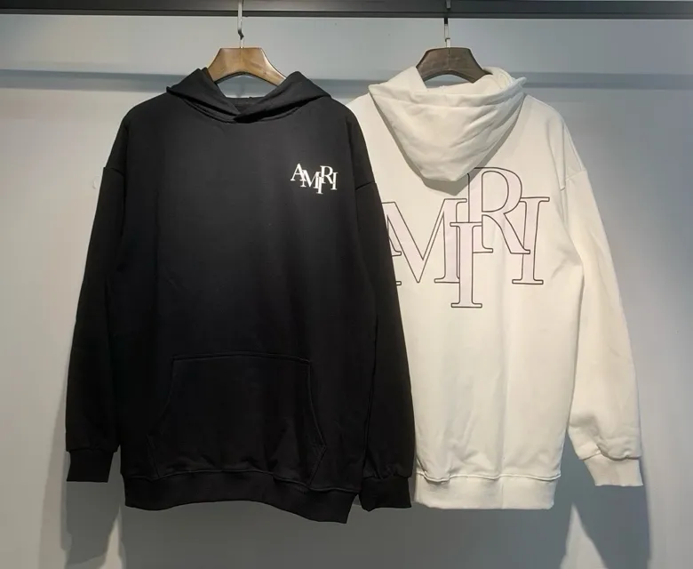 877 P230 AMIRI real shot, sweatshirt white, black hanging shot S. M. L. XL