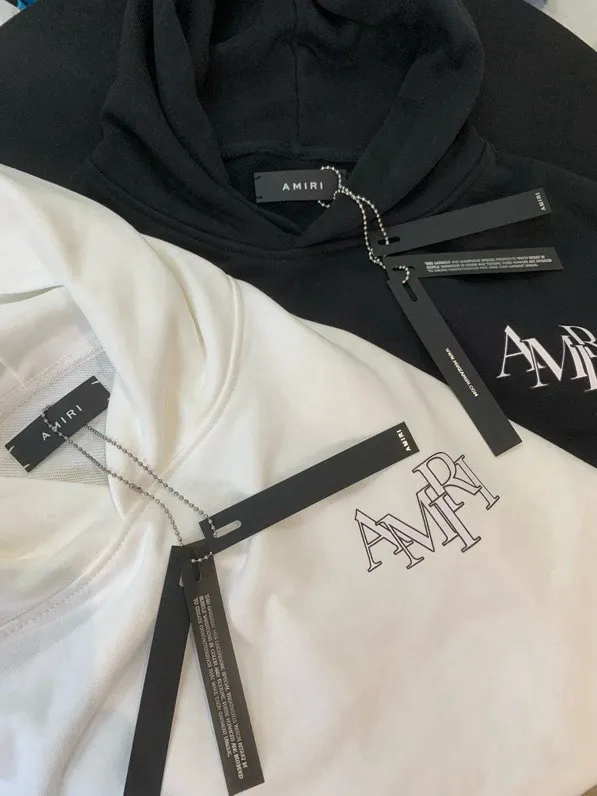 877 P230 AMIRI real shot, sweatshirt white, black hanging shot S. M. L. XL