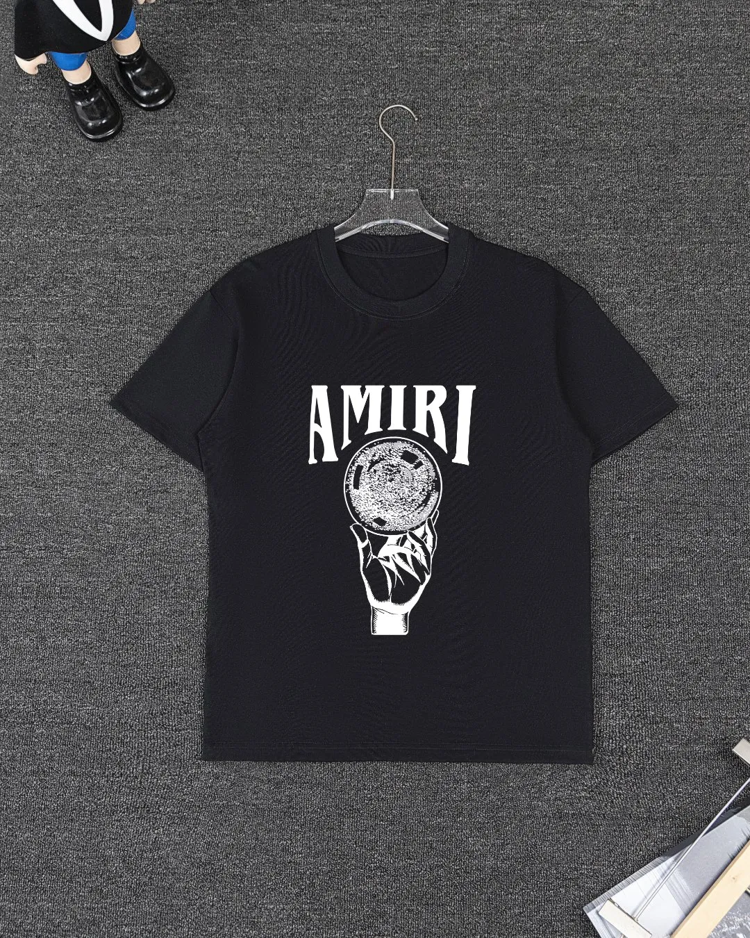 P280 AMIRI spring and summer short-sleeved suit, Xinjiang long-staple cotton short-sleeved + pure cotton terry shorts, a fusion of top elements, trendy men's fashion, unparalleled in terms of upper body comfort, it can be said to be a must-have set for summer. Size: S M L