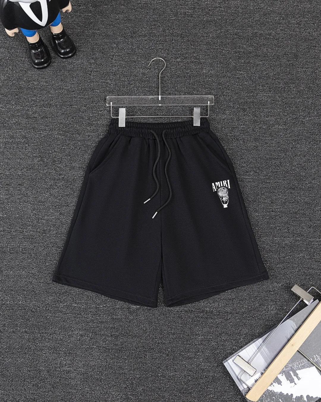 P280 AMIRI spring and summer short-sleeved suit, Xinjiang long-staple cotton short-sleeved + pure cotton terry shorts, a fusion of top elements, trendy men's fashion, unparalleled in terms of upper body comfort, it can be said to be a must-have set for summer. Size: S M L