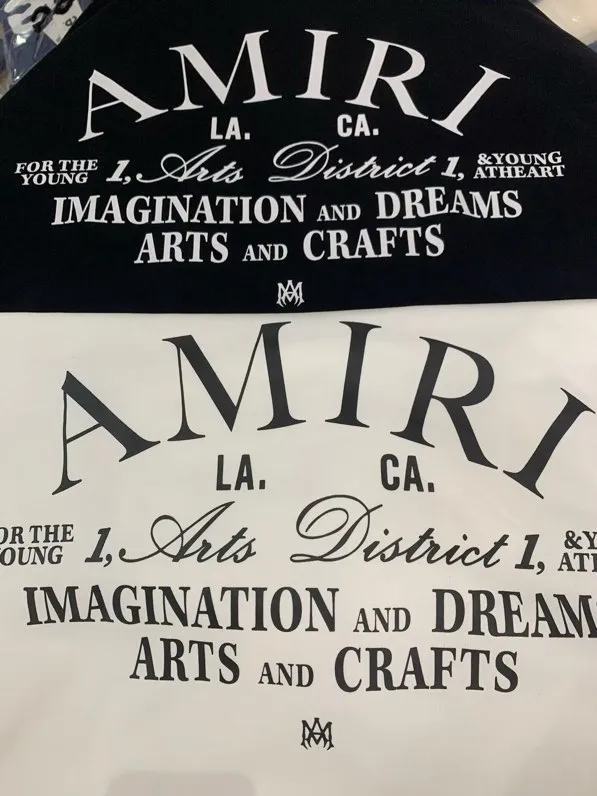 875 P220 AMIRI real shot sweatshirt white black hanging shot S. M. L. XL