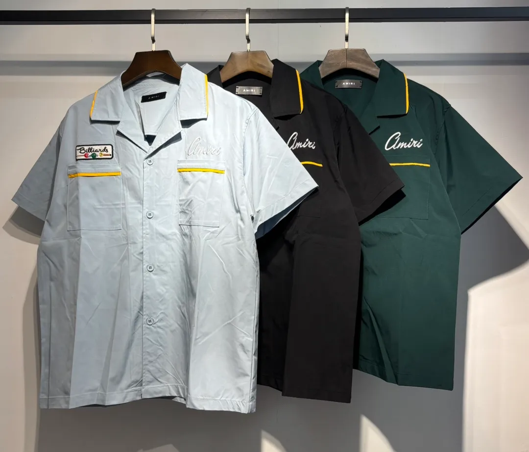 195 P166 embroidered AMIRI shirt M. L. XL. XXL