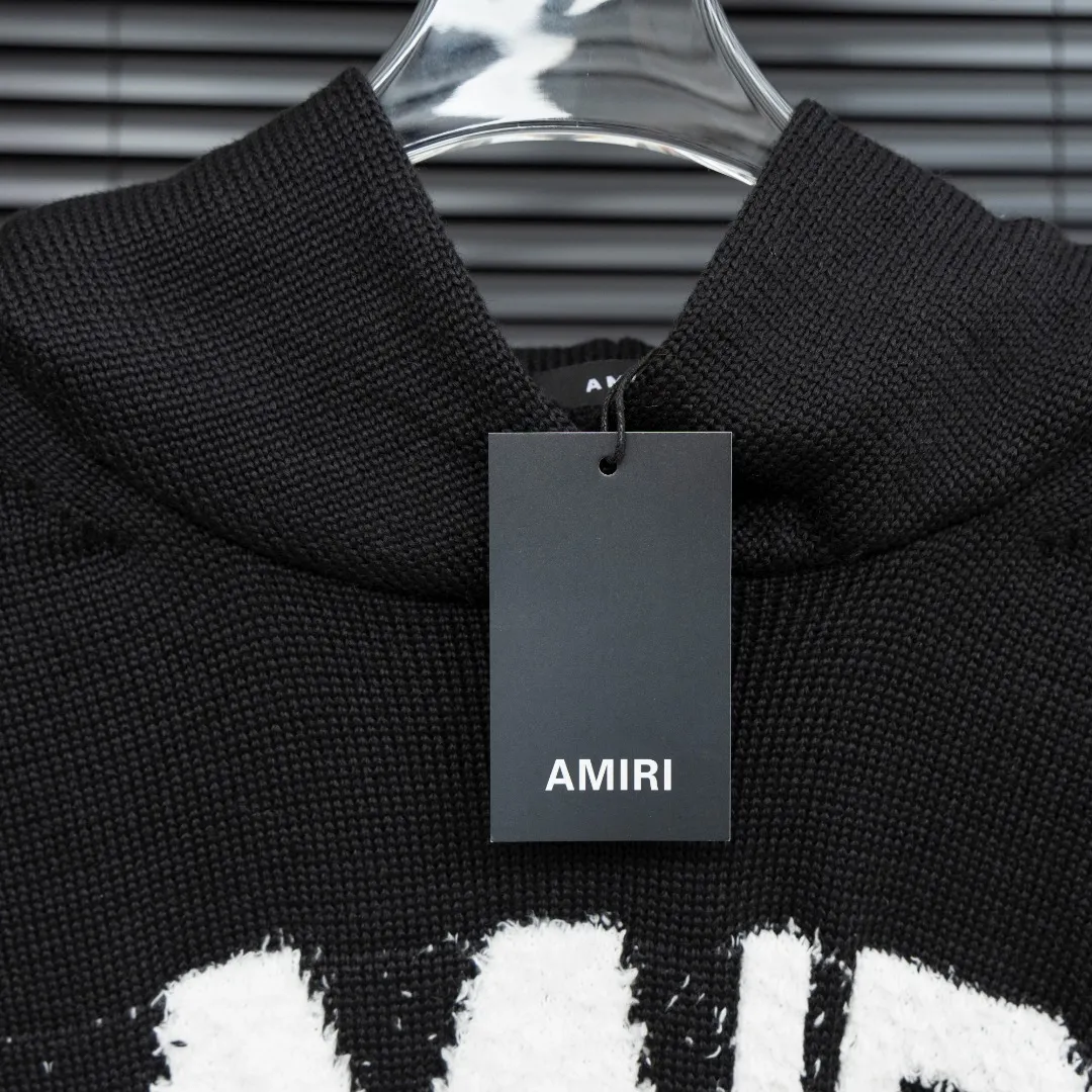 P310 Style: AMIRI distressed knitted hooded long-sleeved sweater Size: S-XXL Fabric: Wool blend Accessories: Full set of customized original accessories No gender distinction, same style for men and women