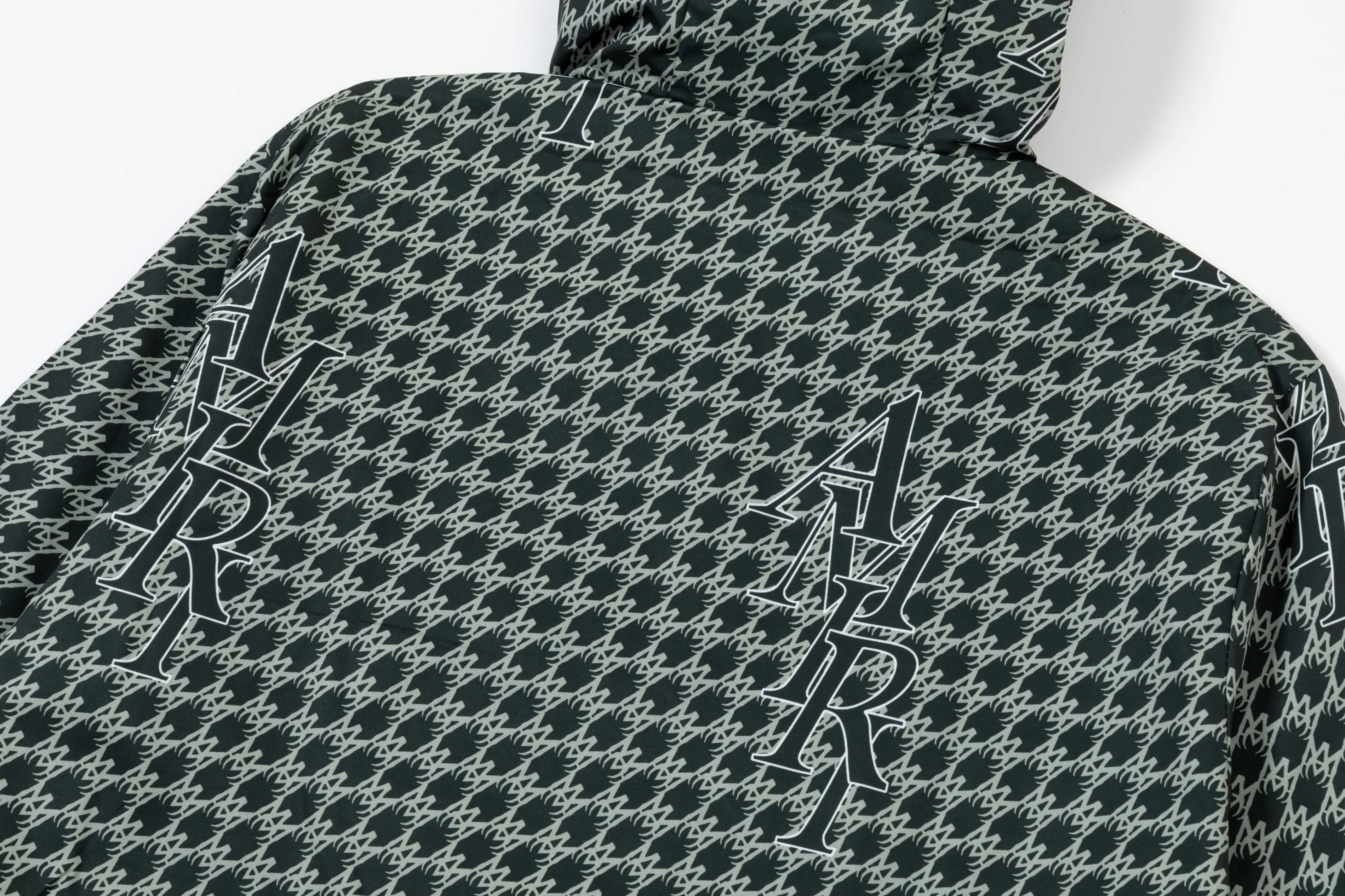 P320 2025 AMIRI... New style for autumn and winter Hardware Logo. High-quality hooded jacket. Mainly recommended version. Customized fabrics. Higher grade. High-density memory brushed lining. More fashionable and comfortable. High-standard customization. The upper body is very stylish. Classic and versatile. It can be matched with any fashion. The version is super good. It is recommended!  Color: Blue Green Size: M-4XL