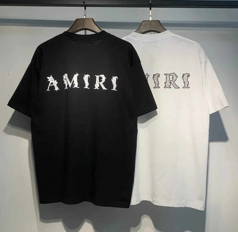 695 P120 AMIRI real shot black white hanging S. M. L. XL