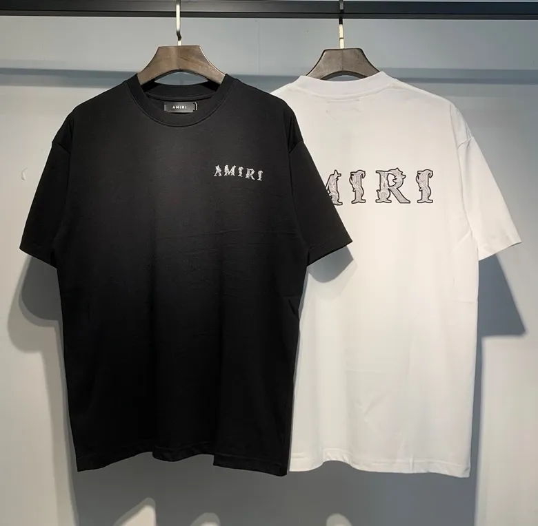 695 P120 AMIRI real shot black white hanging S. M. L. XL