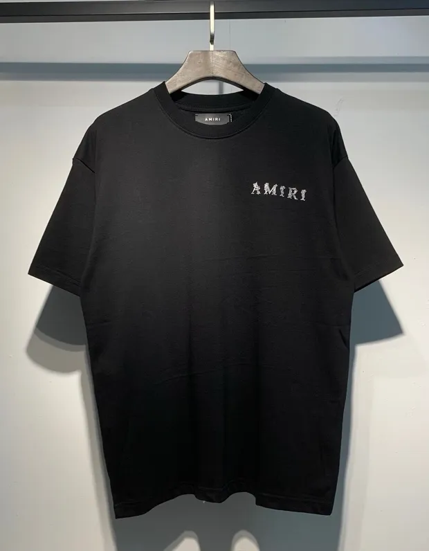 695 P120 AMIRI real shot black white hanging S. M. L. XL