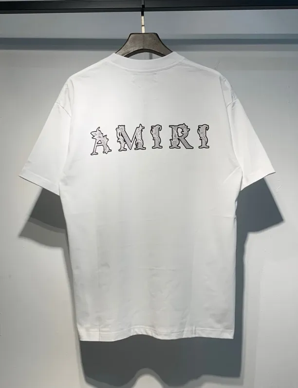 695 P120 AMIRI real shot black white hanging S. M. L. XL