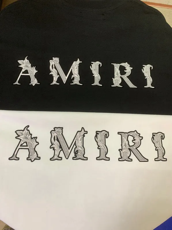 695 P120 AMIRI real shot black white hanging S. M. L. XL