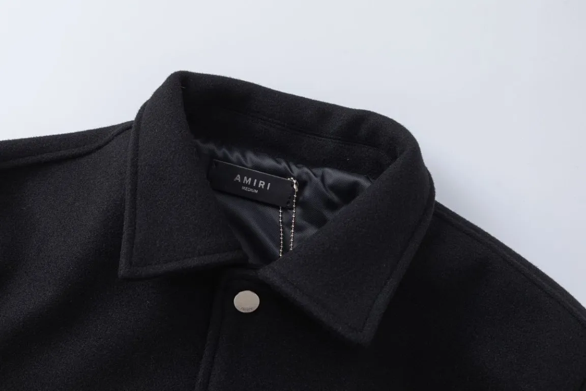 7186#P456, AMIRI Year of the Snake limited edition casual baseball uniform, color: black, size: S M L XL