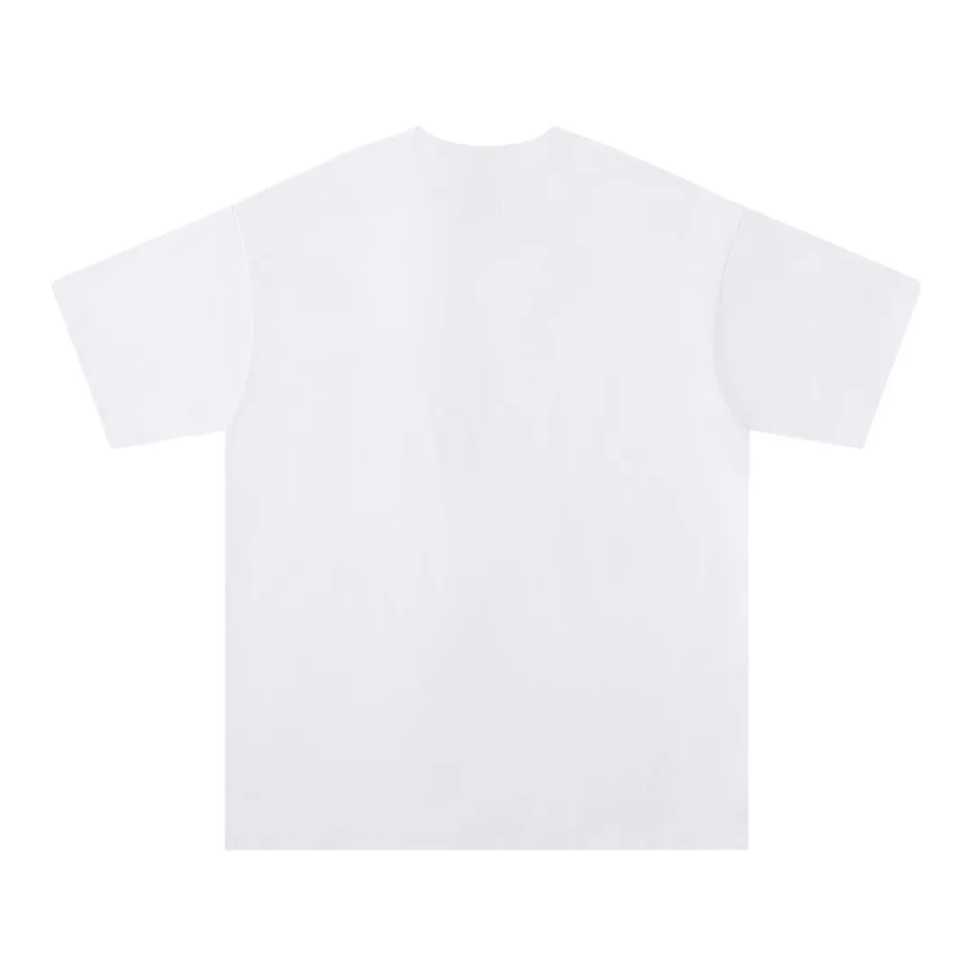 Style number: 729 P114 Fabric: 260g double yarn AMIRI 2025 spring and summer new logo round neck T-shirt high street same style for men and women loose classic letter short sleeves Color: black. White Size: S M L XL