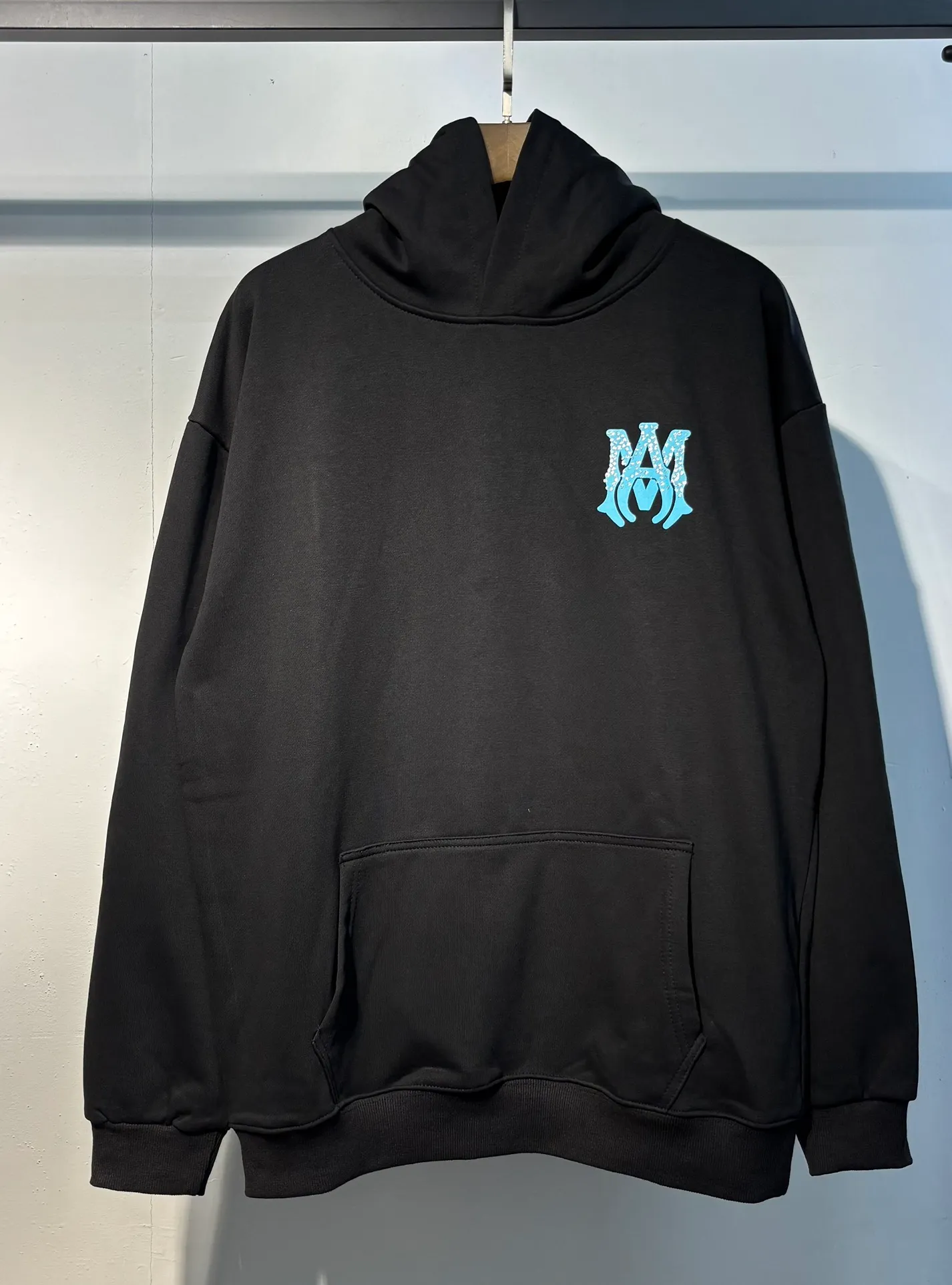 896 P230 autumn and winter new product AMIRI real shot sweatshirt black hanging shot S. M. L. XL
