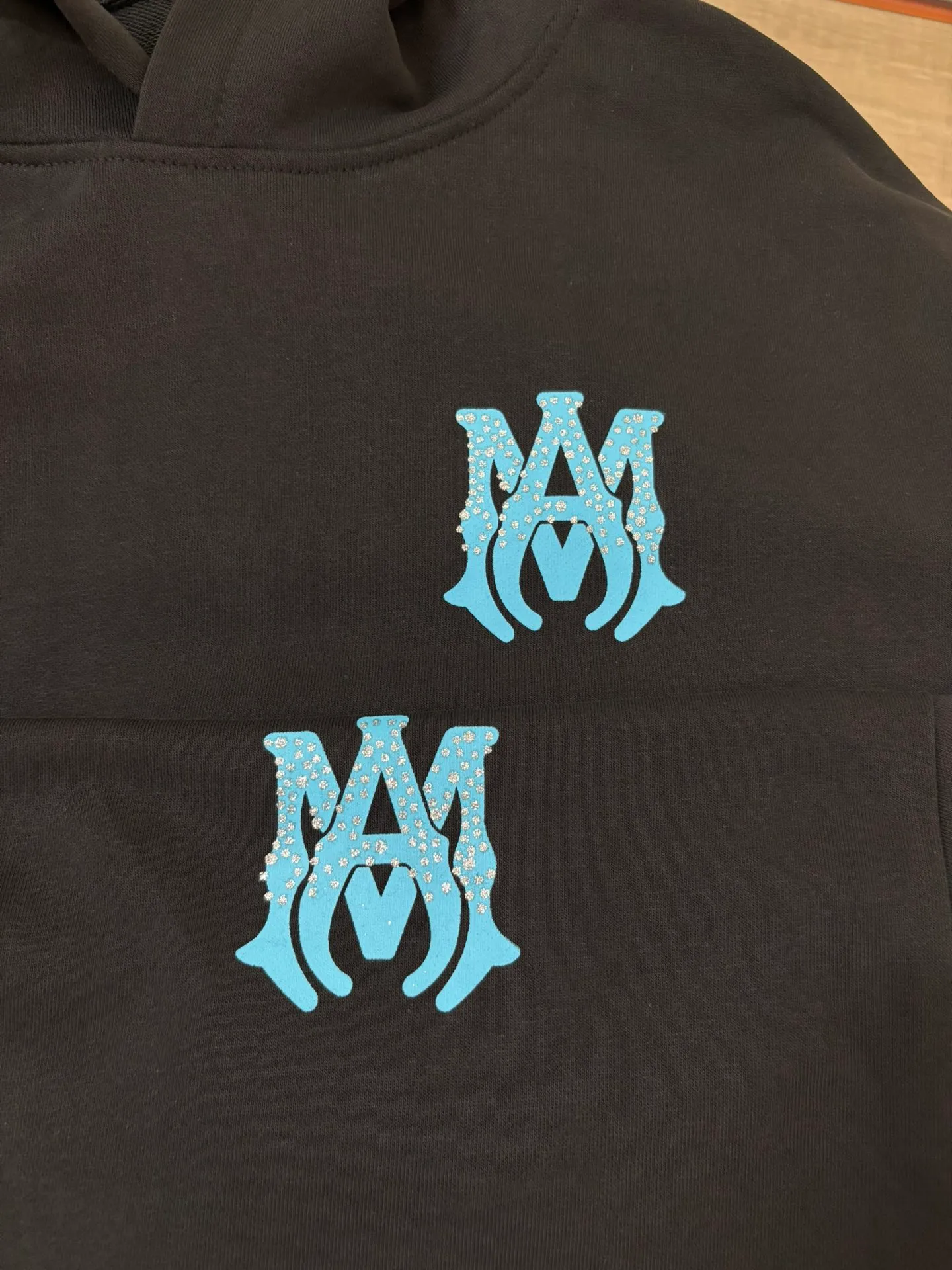 896 P230 autumn and winter new product AMIRI real shot sweatshirt black hanging shot S. M. L. XL