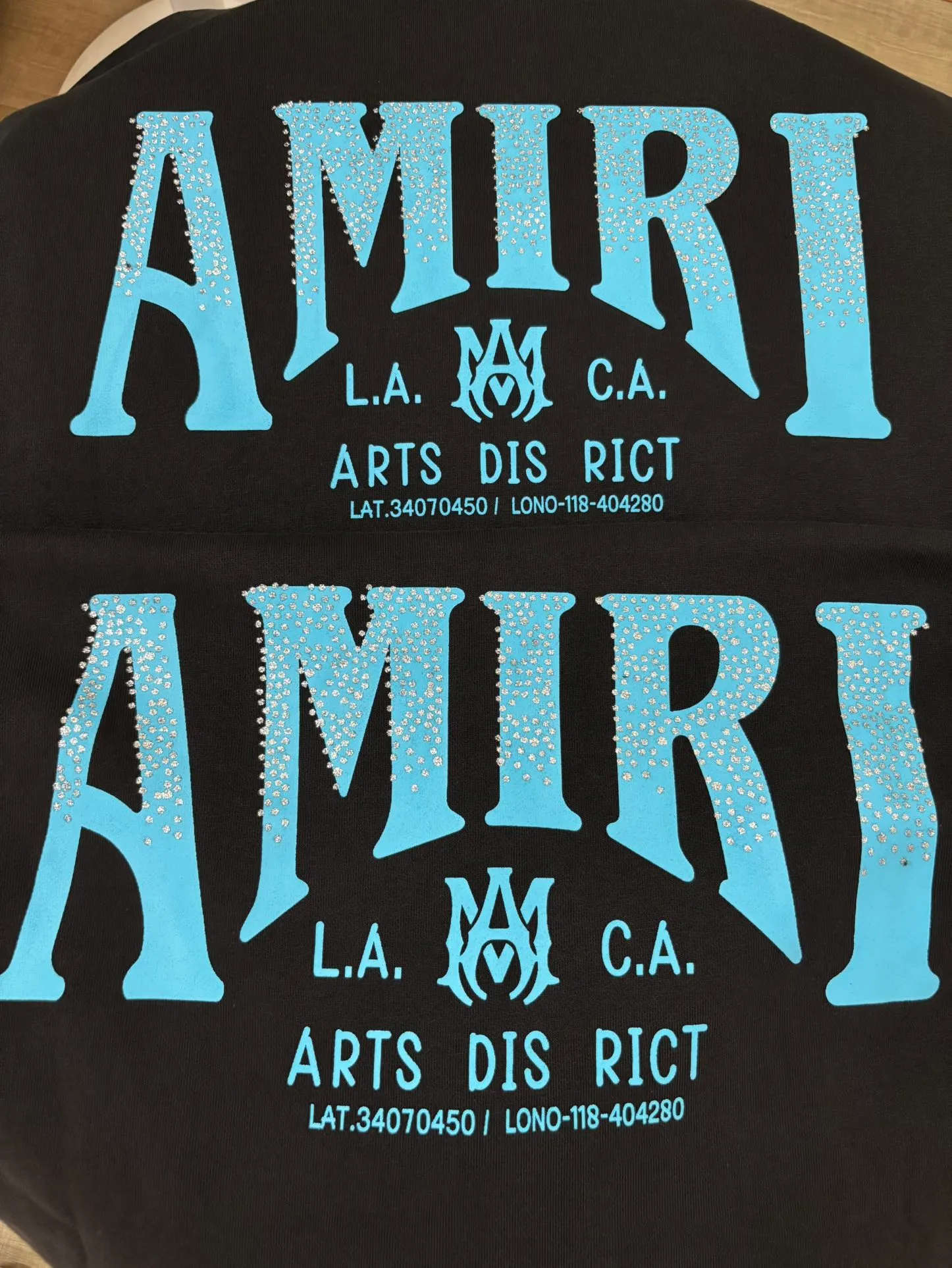 896 P230 autumn and winter new product AMIRI real shot sweatshirt black hanging shot S. M. L. XL