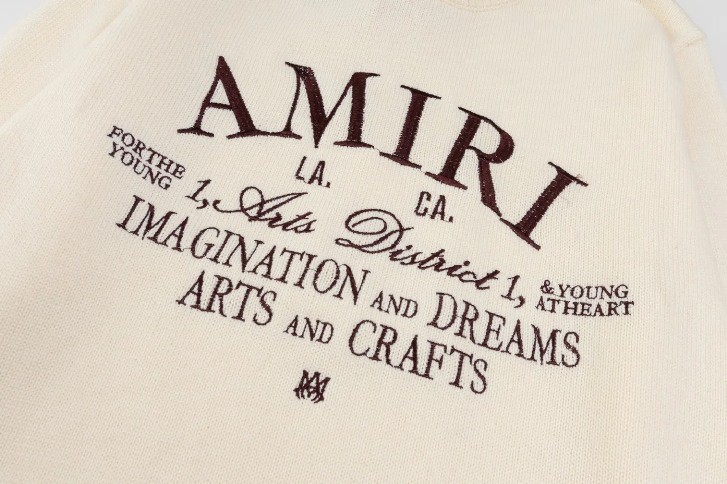 P290 Top version AMIRI/AMIRI classic letter jacquard Logo letter knitted casual crew neck sweater, same style for men and women, couple style -Color/Color: black white -Size/Size: S——XXL