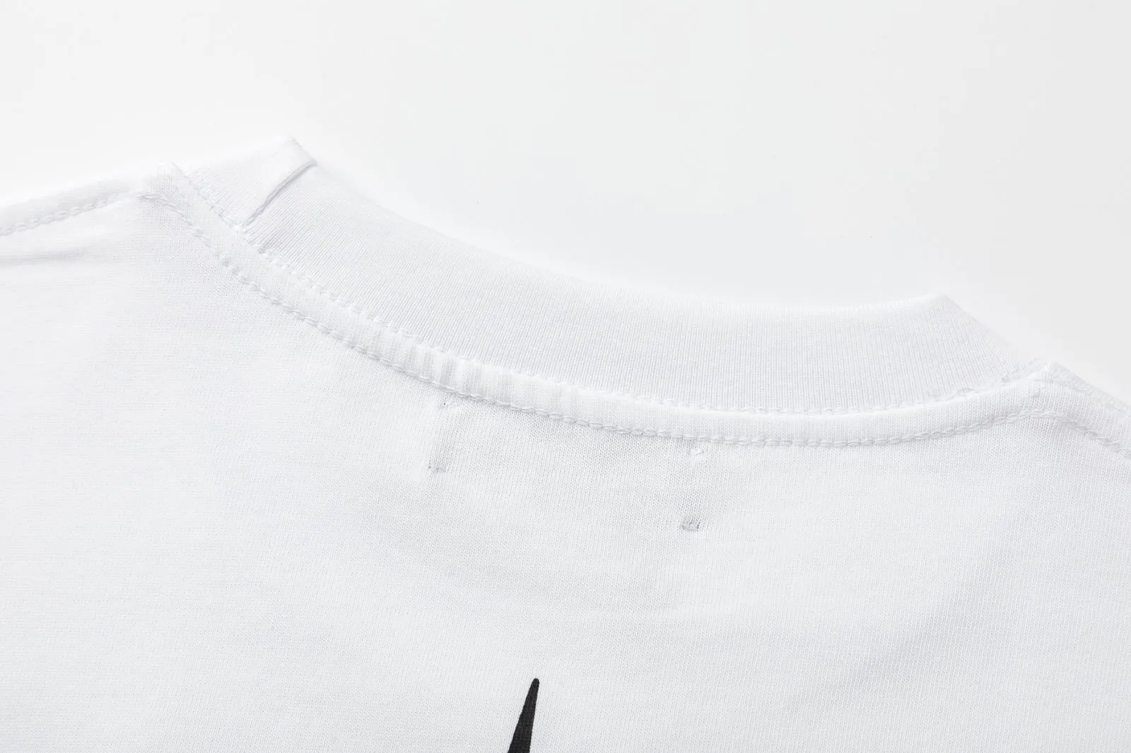8042#P144, AMIRI hand-printed logo loose-fitting short-sleeved T-shirt, made of 300g fabric, color: black, white, size: S M L XL