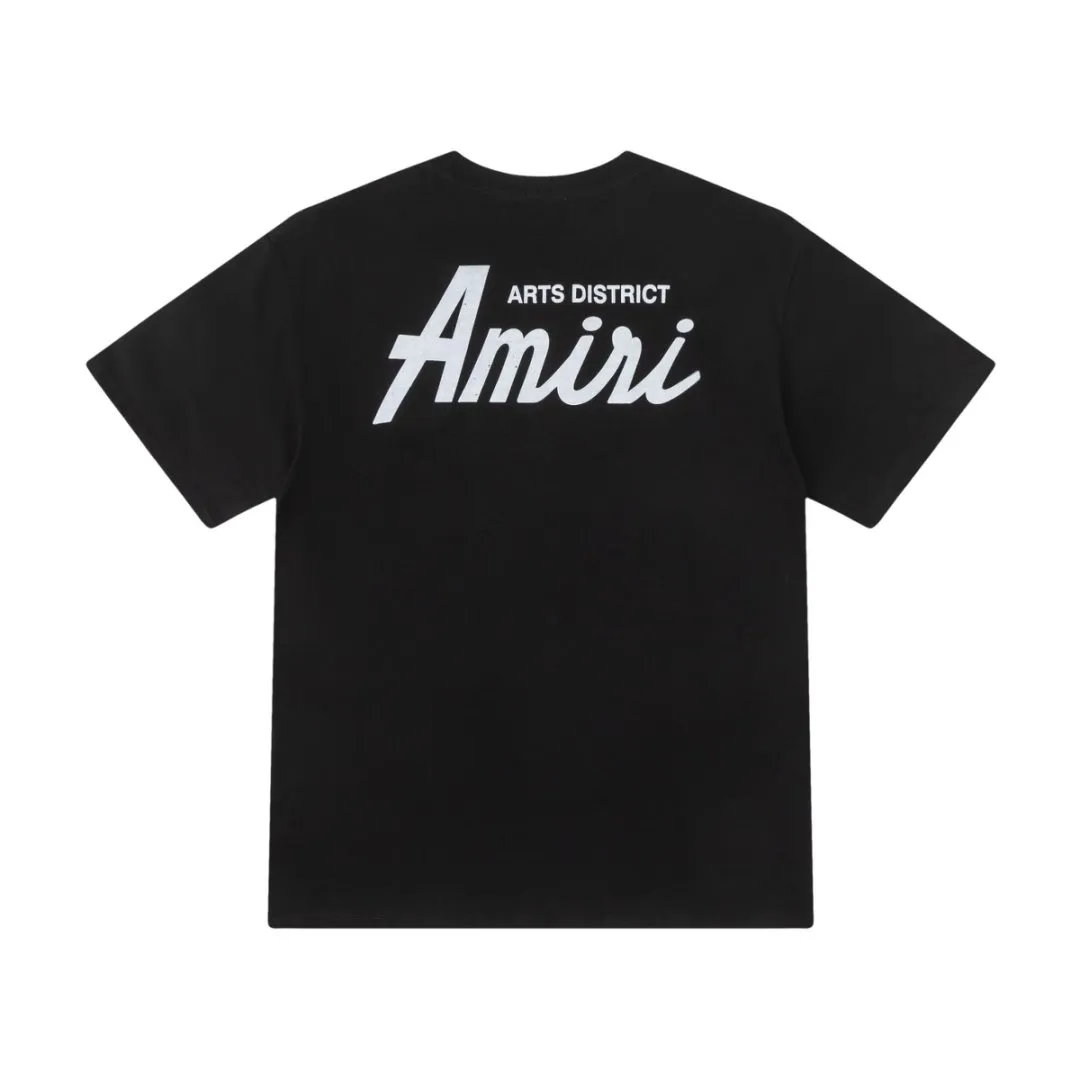 8056#P152AMIRI flocking LOGO technology, high weight fabric, color: black, red, apricot, size: S M L XL