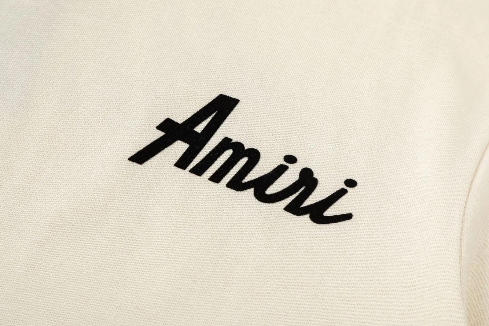 8056#P152AMIRI flocking LOGO technology, high weight fabric, color: black, red, apricot, size: S M L XL