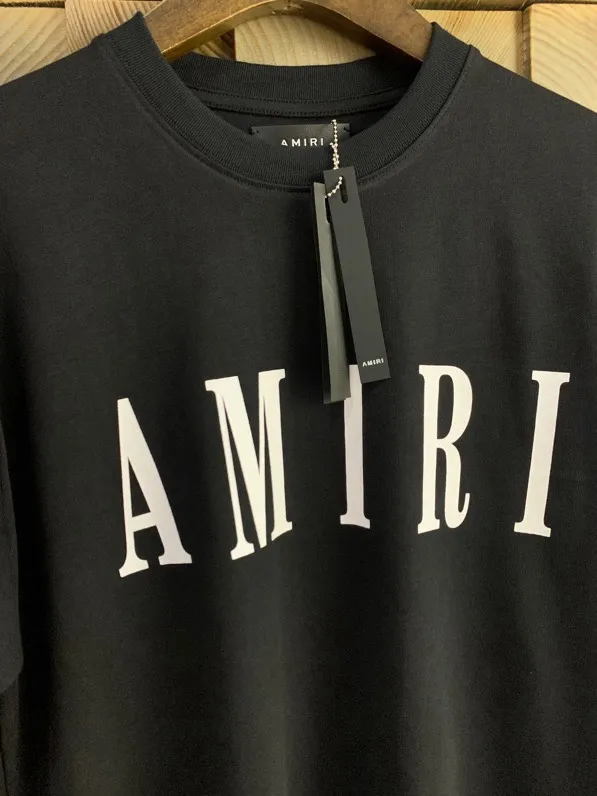 Model 661 P114 AMIRI real shot black hanging shot S. M. L. XL