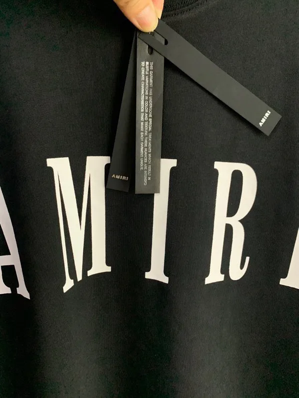 Model 661 P114 AMIRI real shot black hanging shot S. M. L. XL