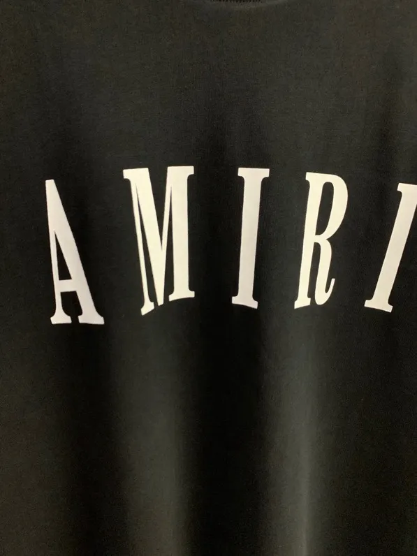 Model 661 P114 AMIRI real shot black hanging shot S. M. L. XL