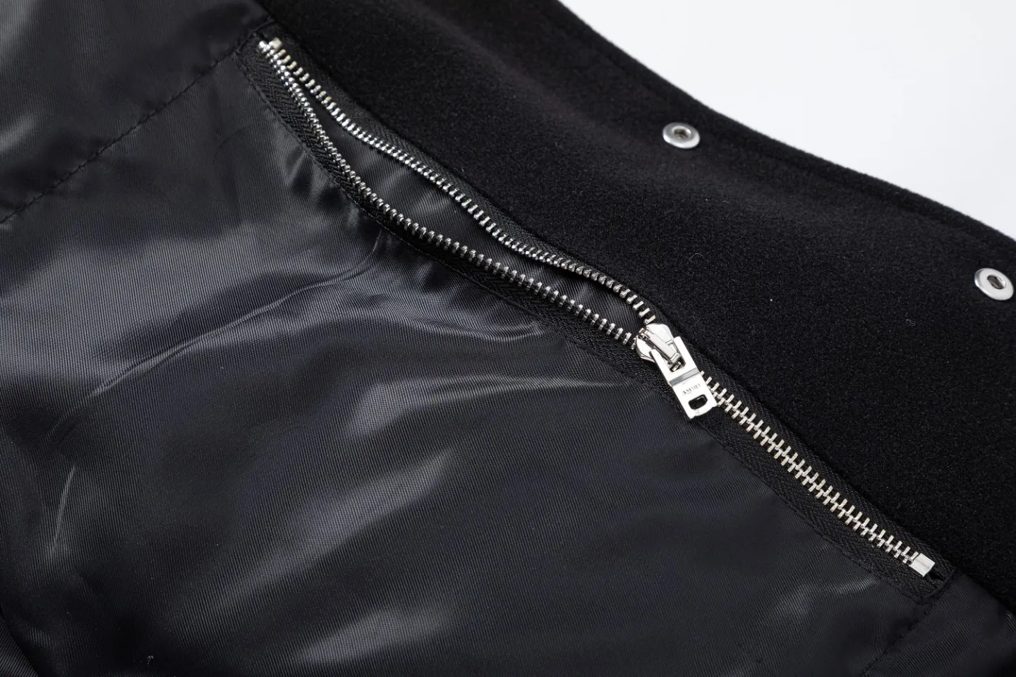 7033#P410Amiri autumn and winter 22SS bone towel embroidered jacket small fragrance American casual baseball uniform trendy jacket for men. Color: black and white, black and blue. Size: S M L XL