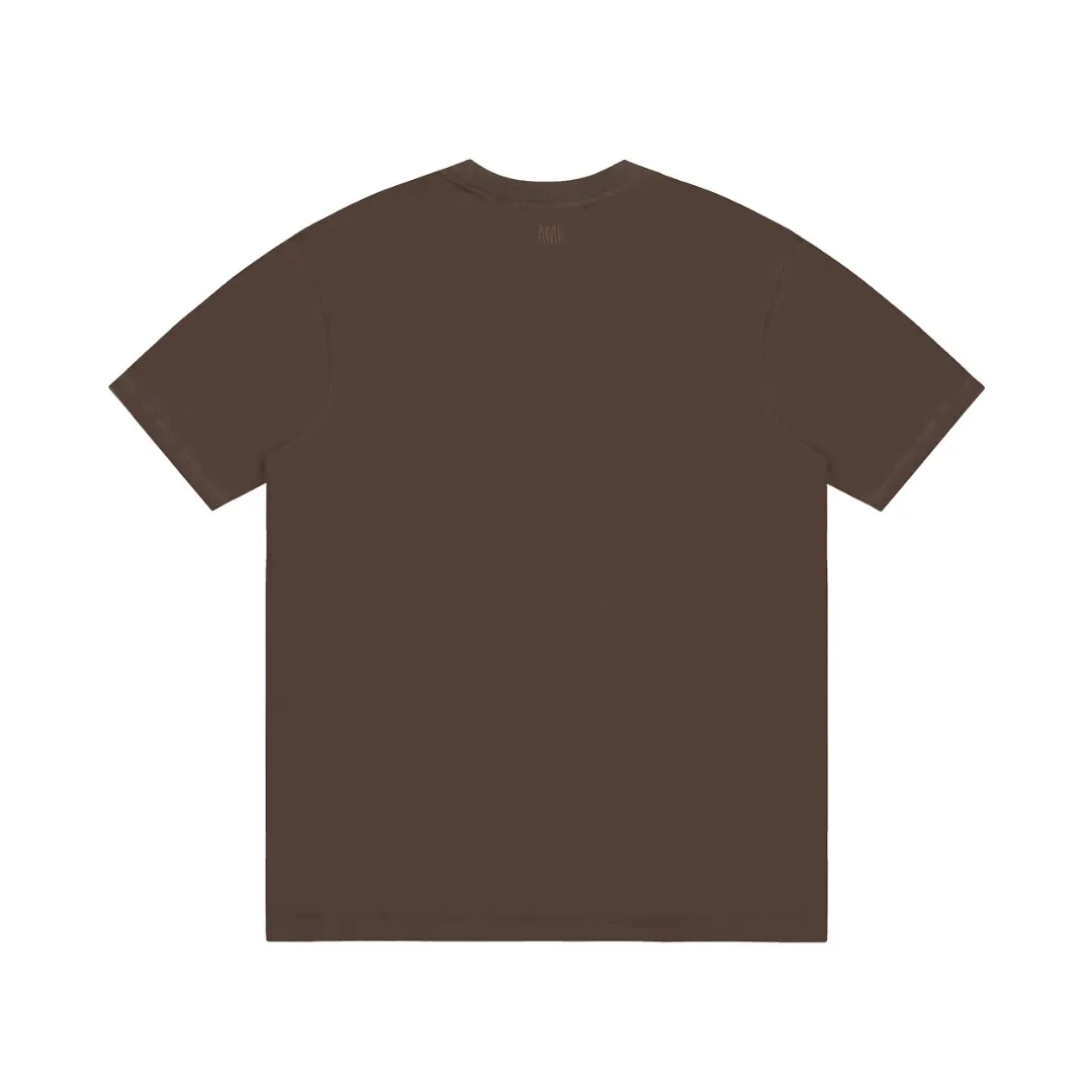 Ami Amy 2024ss autumn classic small embroidered love short sleeves ✅240G Xinjiang long-staple cotton top double yarn, shrinkage rate controlled at 2%, export-grade solid color quality, truly not easy to deform, shrink, and not fade ✅Maximum size can be worn 230 pounds, no pressure to export to Europe and the United States, size S-XL Color: 7 colors, white, black, gray, sky blue, navy, sapphire blue, dark green, coffee, brown, apricot Egg yolk, wine red, meat powder, taro purple