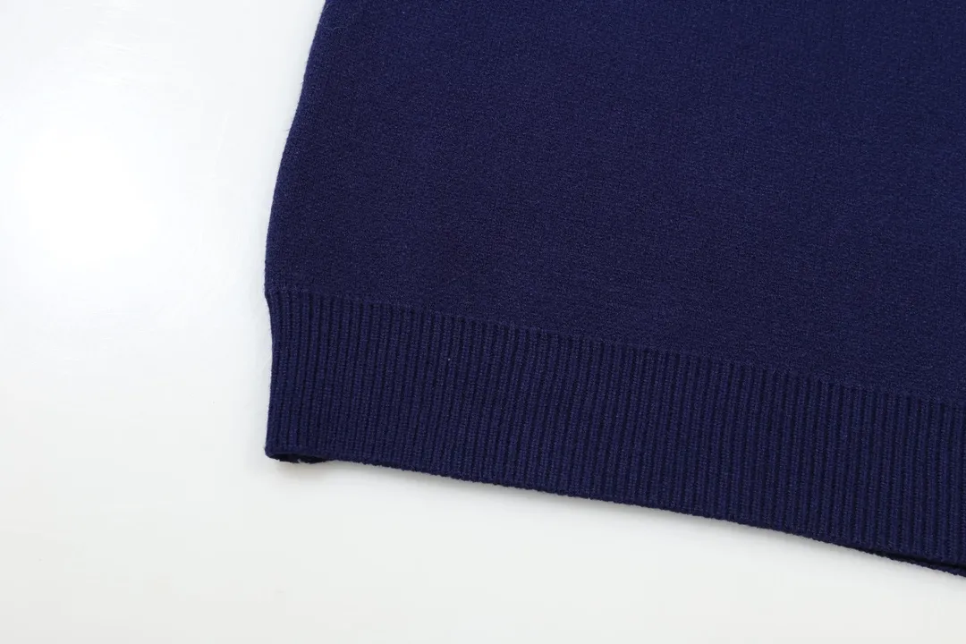 P280 AMIRI new front letter logo letter jacquard round neck sweater Color: Green Blue Black Size: S M L XL XXL