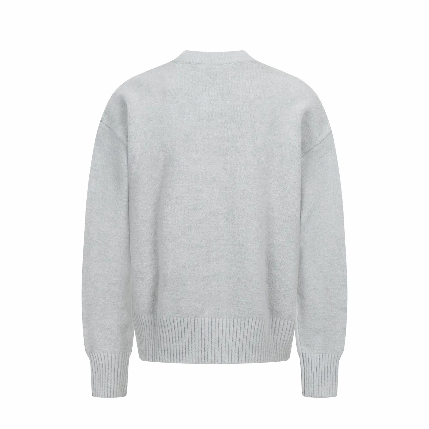 🅿️600 [Exclusive supply] Ami love jacquard double pocket knitted cardigan (grey) The original version was purchased and developed for 2,890. The fabric is made of alpaca wool to maintain a stable shape. The stitching is even and firm, and the details are meticulously handled, reflecting the brand's strict control over quality. The overall design is simple and elegant, suitable for various occasions. Whether it is business or leisure, it can show an elegant and decent style. The overall wiring is straight and delicate, the fabric is comfortable and soft, and the color is consistent without color difference. It can be matched with the same style to create a fashionable look, and can be used in various occasions. Customized accessories, complete with three standards, the same style for men and women. Size:S-M-L-XL