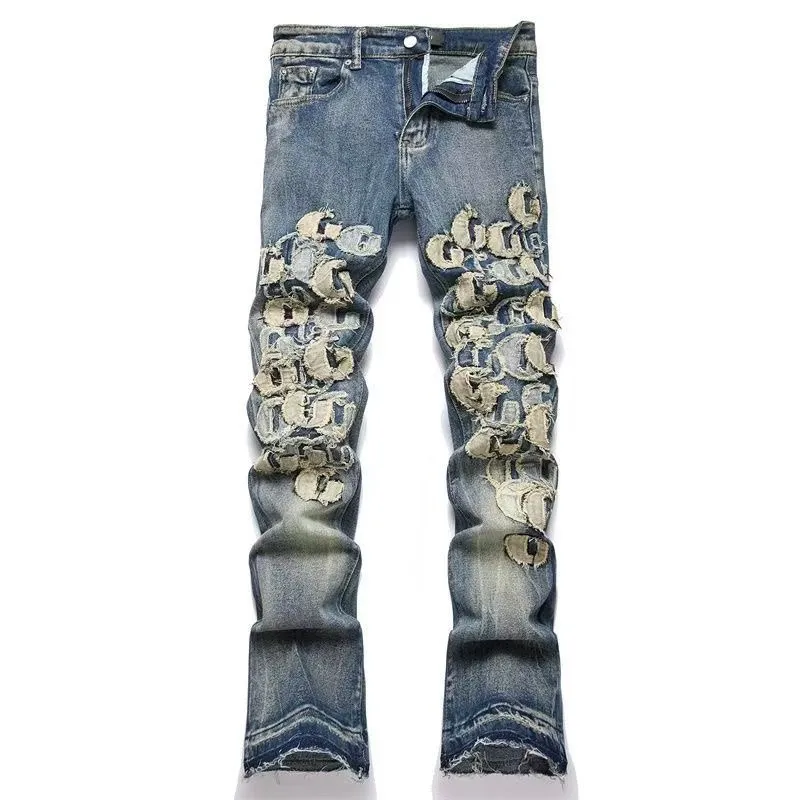P180 Style No. Cc817 AMIRI MX1 high street jeans slim trousers FOG high street men's trend AMIRI In recent years, high street has become an increasingly common word in men's clothing. High street style has also become an important direction for everyone's matching. Oversize is basically indispensable for high street related items. Color: Picture color Code number: m-2xl