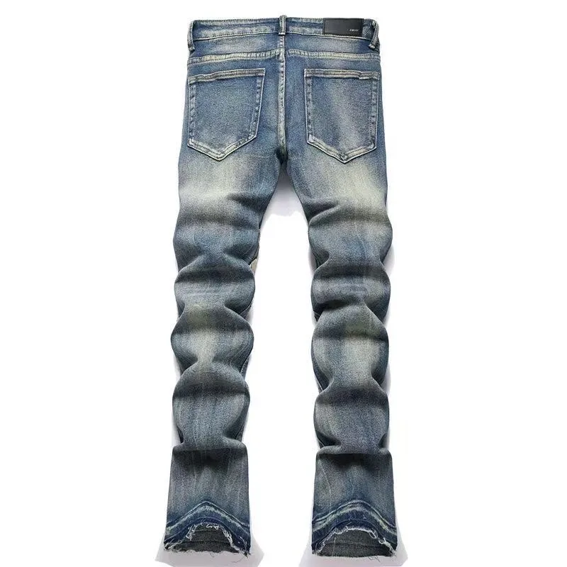 P180 Style No. Cc817 AMIRI MX1 high street jeans slim trousers FOG high street men's trend AMIRI In recent years, high street has become an increasingly common word in men's clothing. High street style has also become an important direction for everyone's matching. Oversize is basically indispensable for high street related items. Color: Picture color Code number: m-2xl