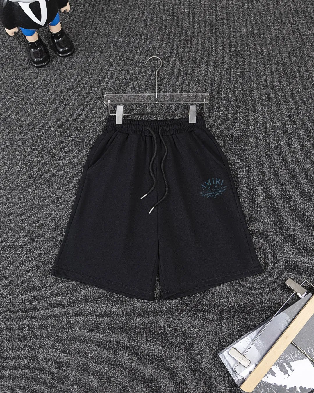 P280 AMIRI spring and summer short-sleeved suit, Xinjiang long-staple cotton short-sleeved + pure cotton terry shorts, a fusion of top elements, trendy men's fashion, unparalleled in terms of upper body comfort, it can be said to be a must-have set for summer. Size: S M L