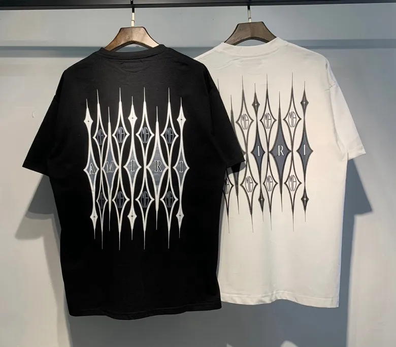 676 model P120 AMIRI real shot black white hanging shot S. M. L. XL
