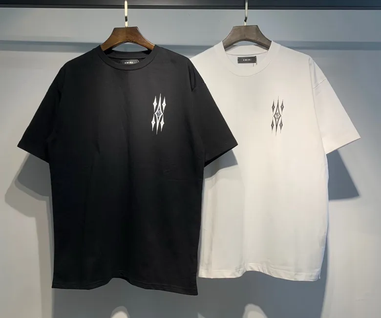 676 model P120 AMIRI real shot black white hanging shot S. M. L. XL
