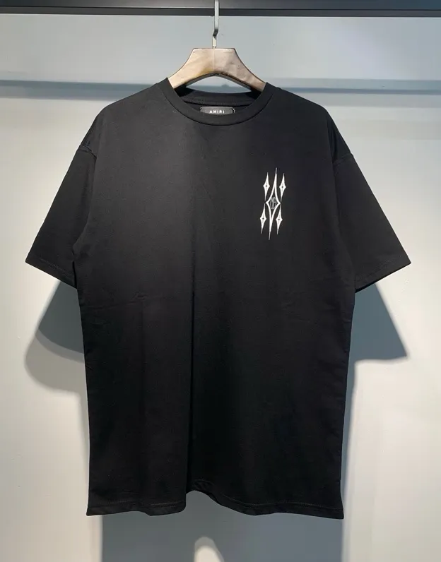 676 model P120 AMIRI real shot black white hanging shot S. M. L. XL