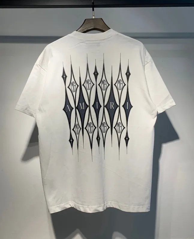 676 model P120 AMIRI real shot black white hanging shot S. M. L. XL