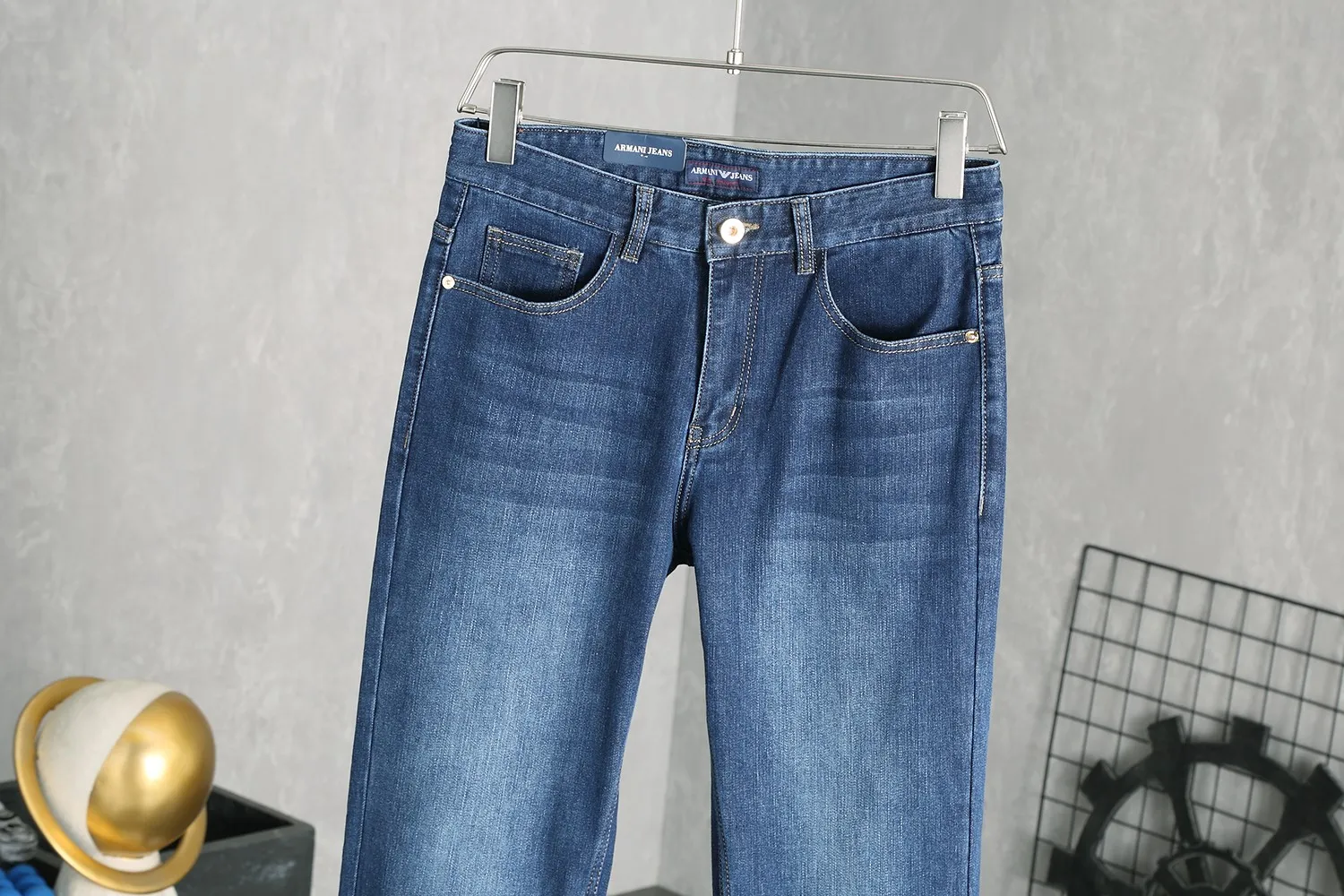P240 - New style for autumn and winter: 9963ARMAN丨High-end and elegant men's jeans straight and versatile, fashionable and handsome men's trousers 29-42