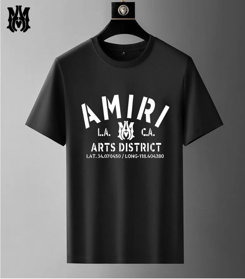 P320 [AMIRI] (Fat Man Gospel) The same style as the 2025 official website. World-renowned luxury brand. Summer men's (double mercerized) high-quality 🐂 suit. It is made of imported original fabrics. It is fashionable and trendy in the season. It is versatile and popular. Simple and elegant, precise workmanship allows you to be at the top of fashion. Size: M-5XL (can be worn up to 220 pounds)