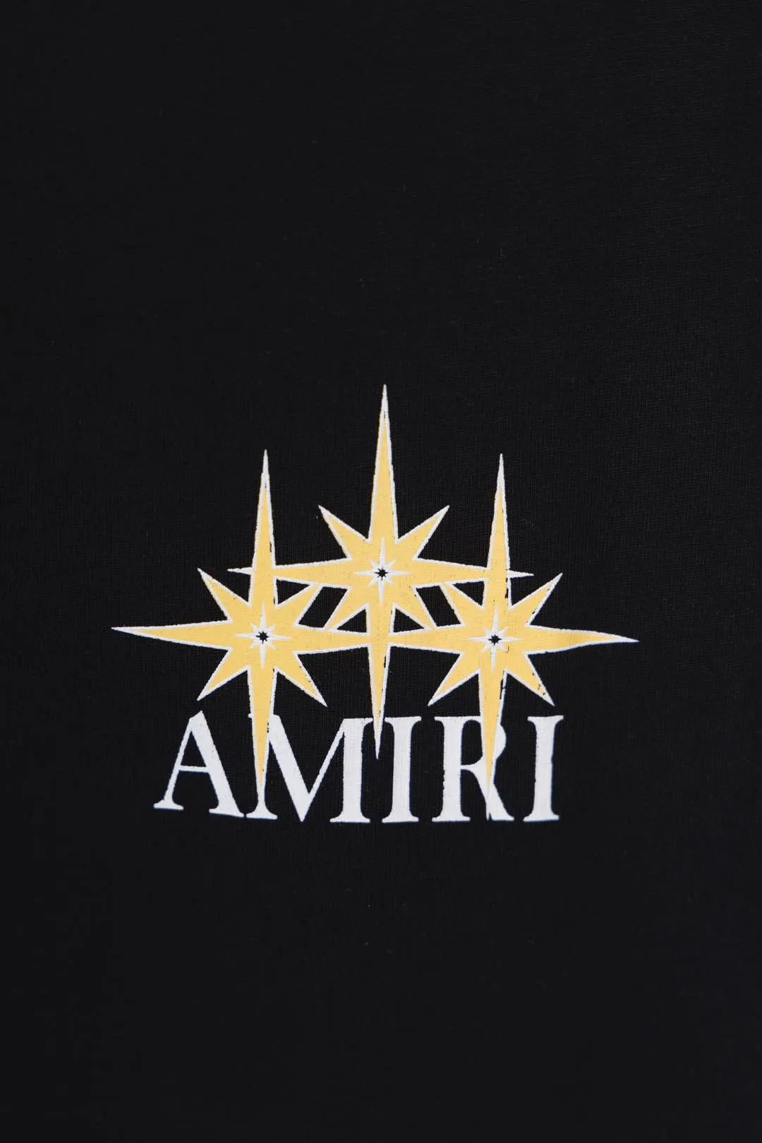 P134 S012 "𝙉𝙚𝙬♈️AMIRI" 🔥50ss new T-shirt, front and back color pattern + letter logo printing process, made of 260g double yarn cotton fabric, soft fabric, fashionable and versatile, same style for men and women. Color: black, white, size: M～3XL