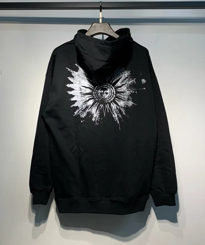 883 model P220 high quality 360g pure cotton terry AMIRI real shot sweatshirt black hanging shot S. M. L. XL